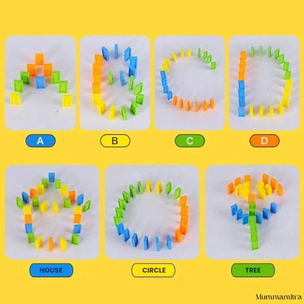 BlockChase – Race, Set, Domino | Instant Chain Reactions | Perfect for Little Hands