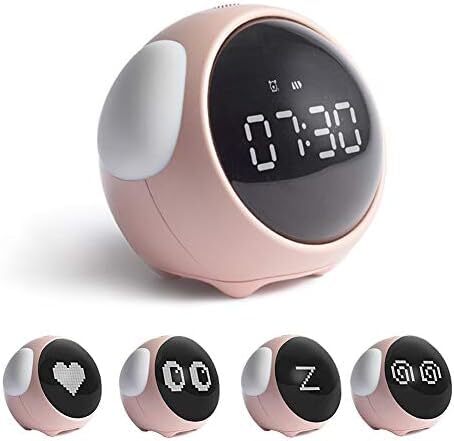 LED Table Clock with Digital Pixel Art