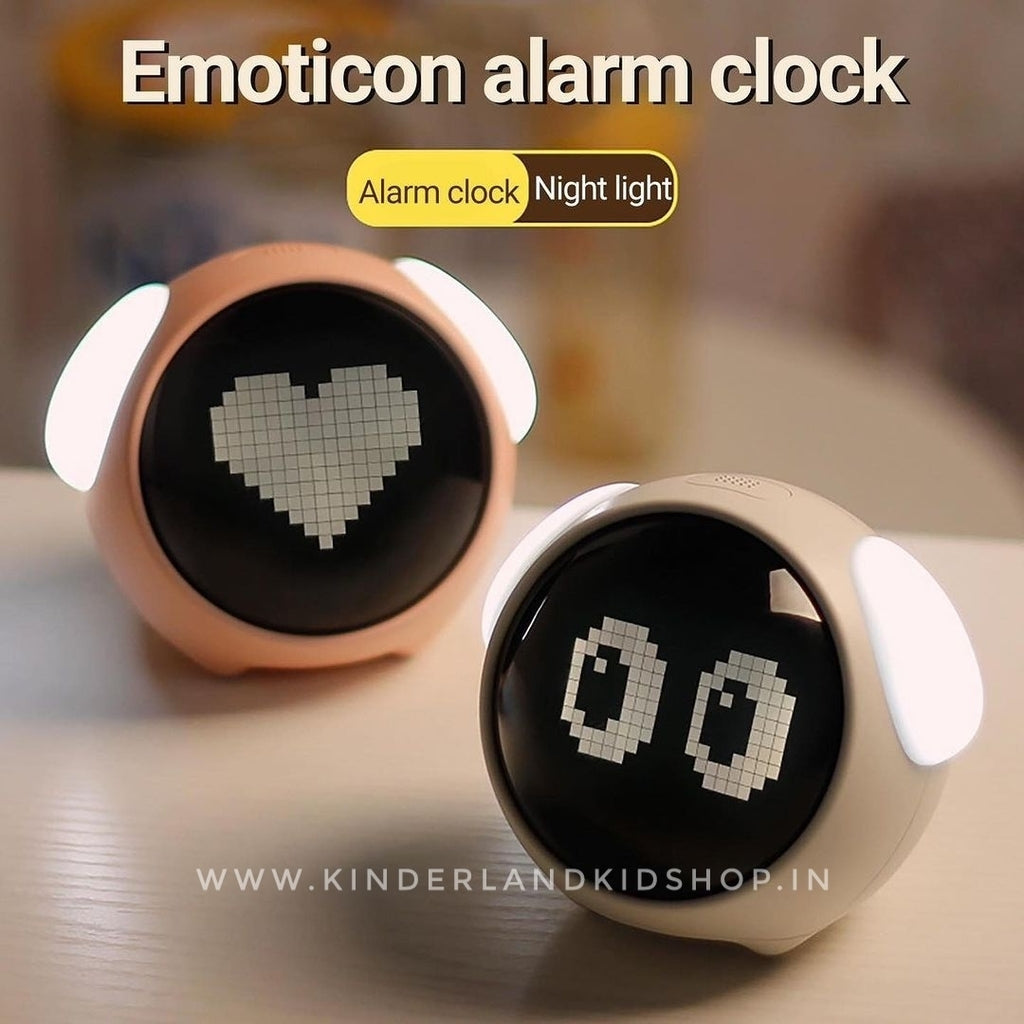 LED Table Clock with Digital Pixel Art