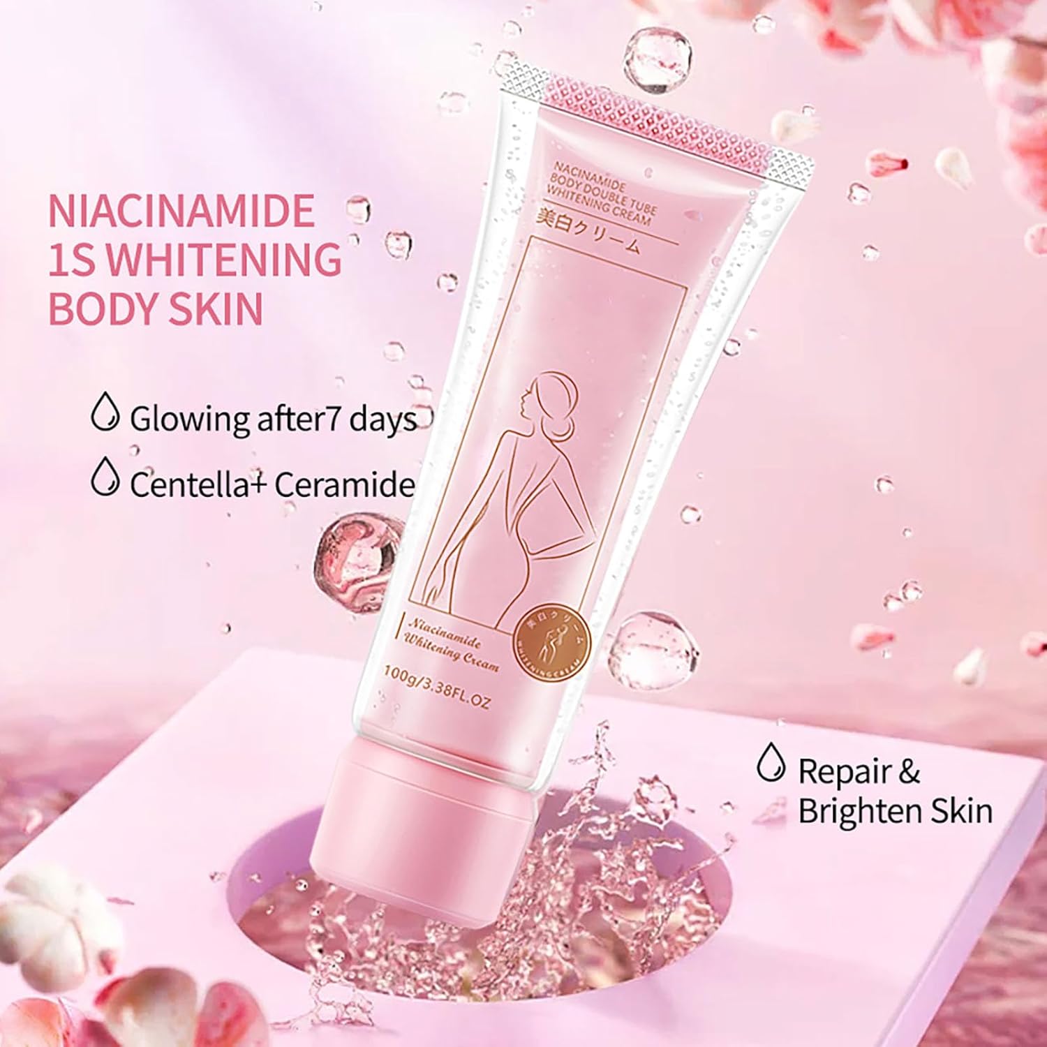 Niacinamide Body Double Tube Whitening Cream 100grams