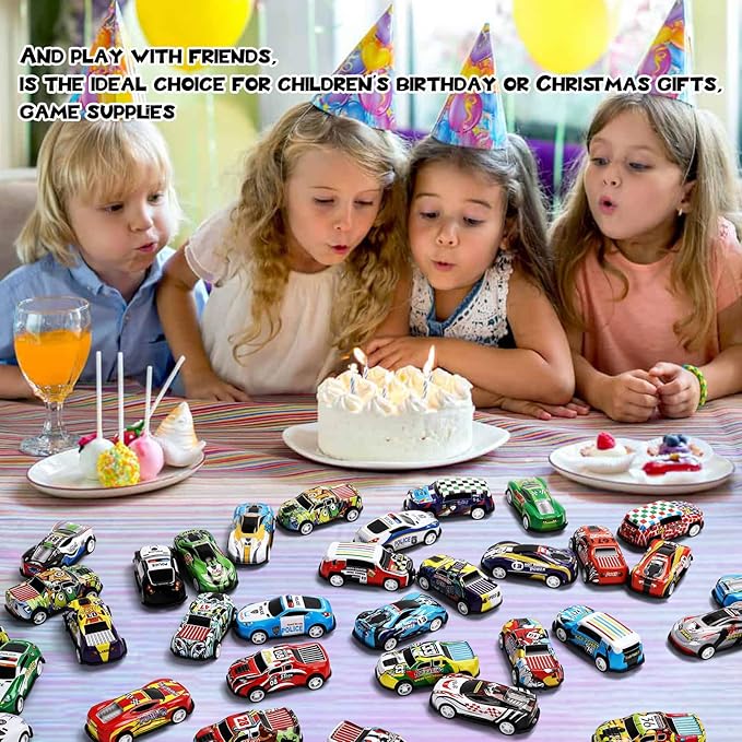 Mini Pull Back Cars With storage Box