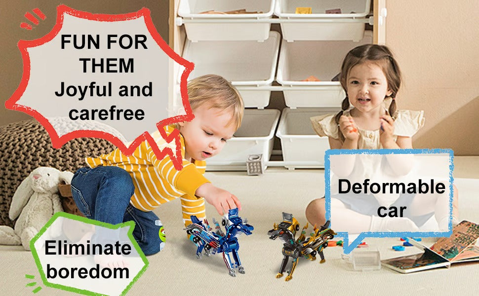 Collision Transforming Dinosaur Car Toy