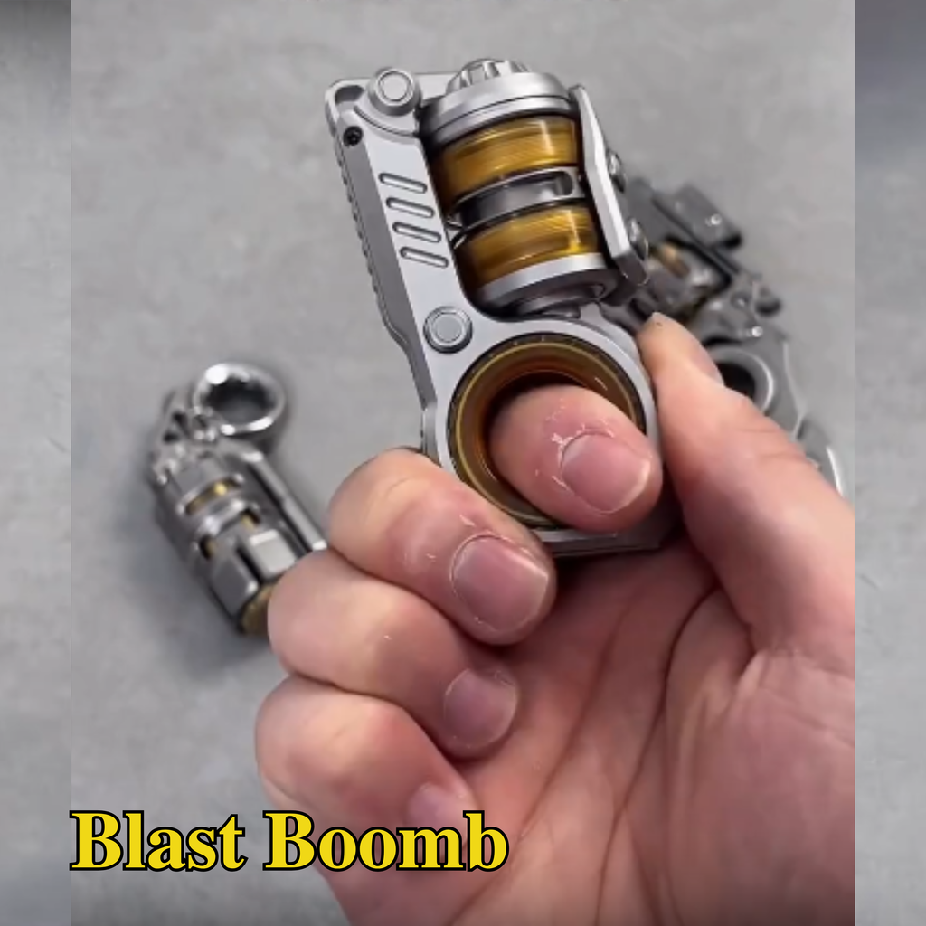 Steampunk Metal Trigger Fidget Spinner 3 Set