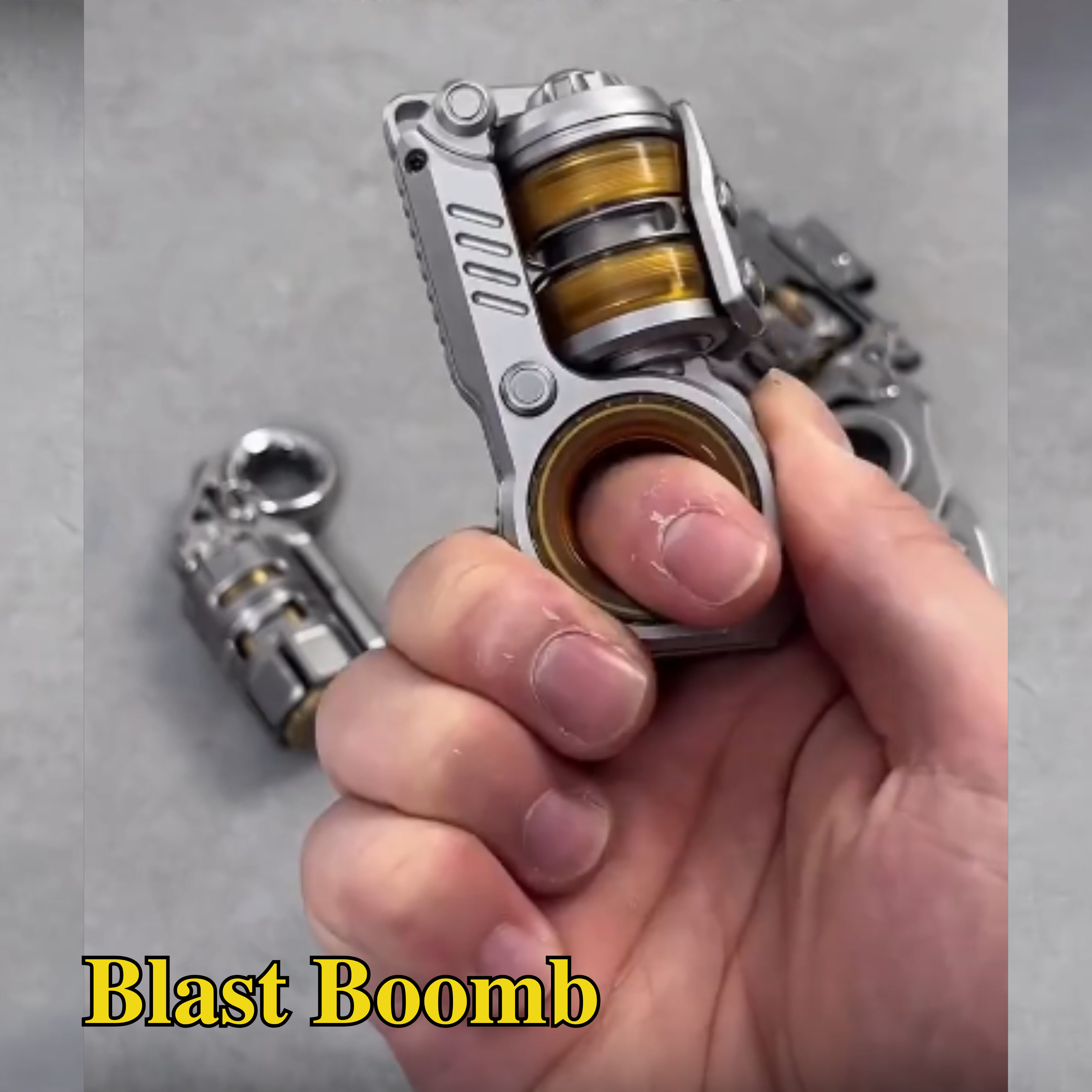 Steampunk Metal Trigger Fidget Spinner 3 Set