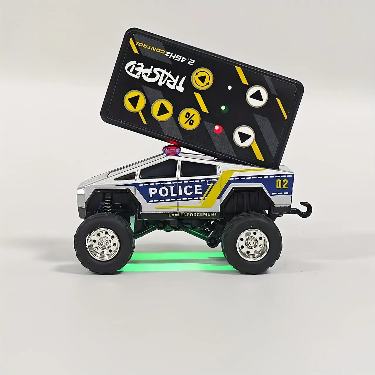 1:64 Mini Alloy Remote Control Police Car