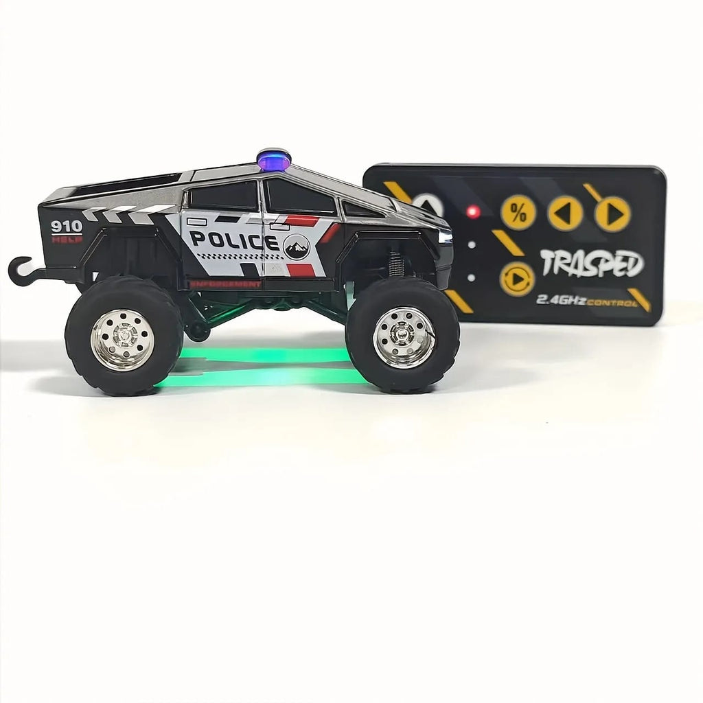 1:64 Mini Alloy Remote Control Police Car