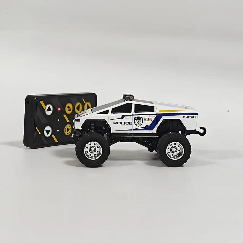 1:64 Mini Alloy Remote Control Police Car
