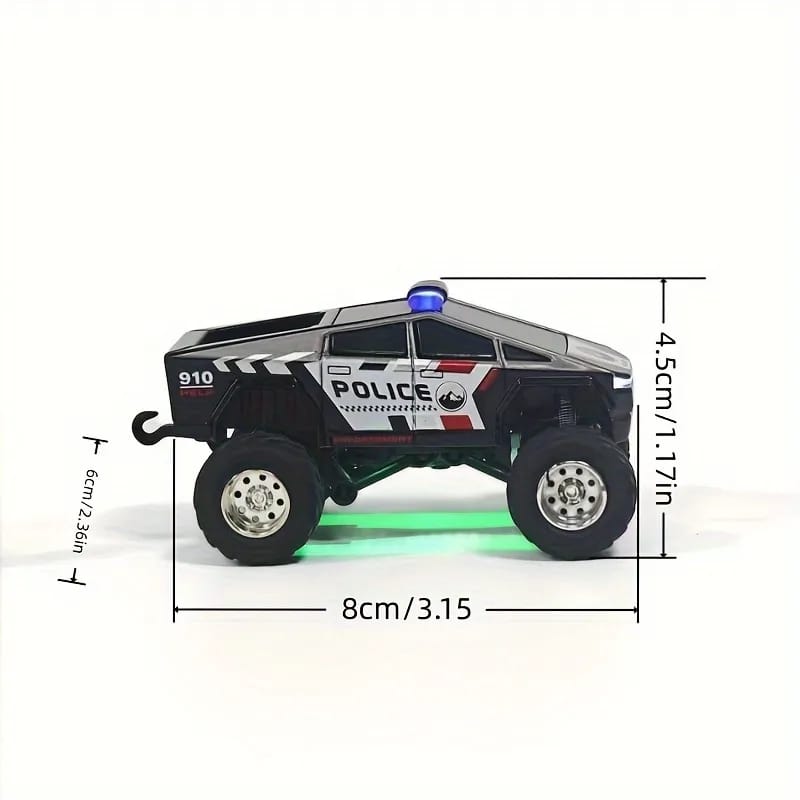 1:64 Mini Alloy Remote Control Police Car