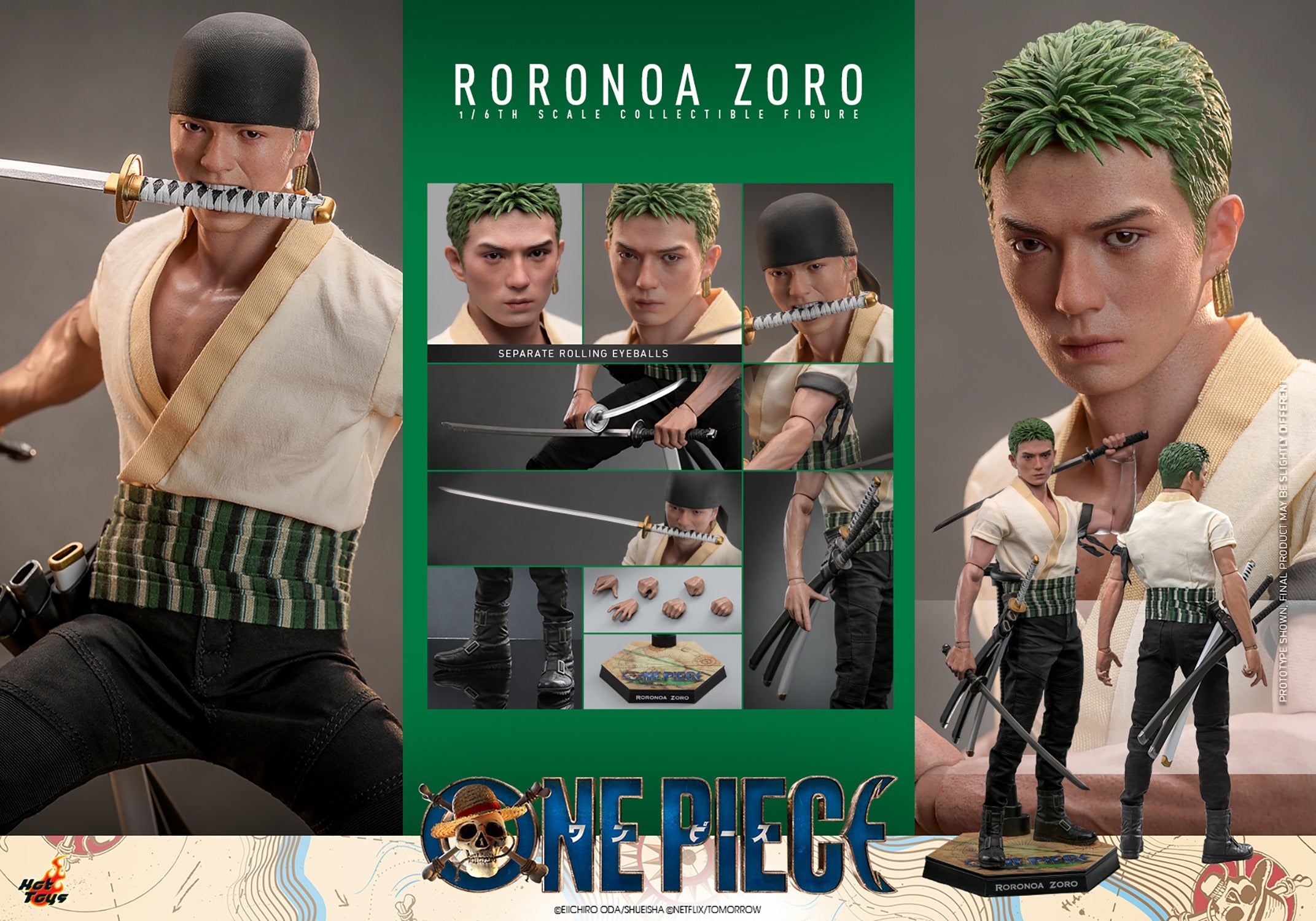 Roronoa Zoro 1/6 Scale Collectible Figure by Hot Toys