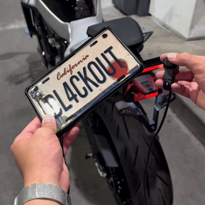 Blackout License Plate Cover