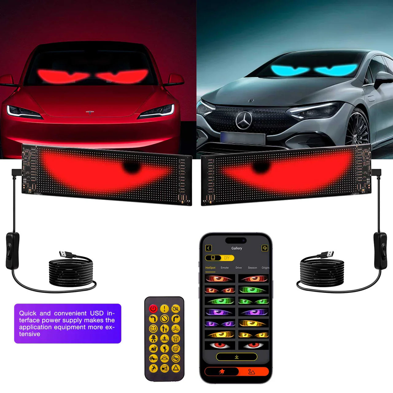 Vibrant LED Devil Eyes Light