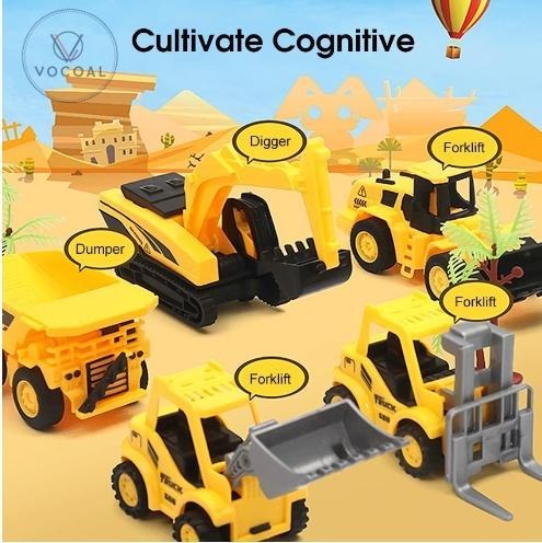 Construction Track Playset with Cars