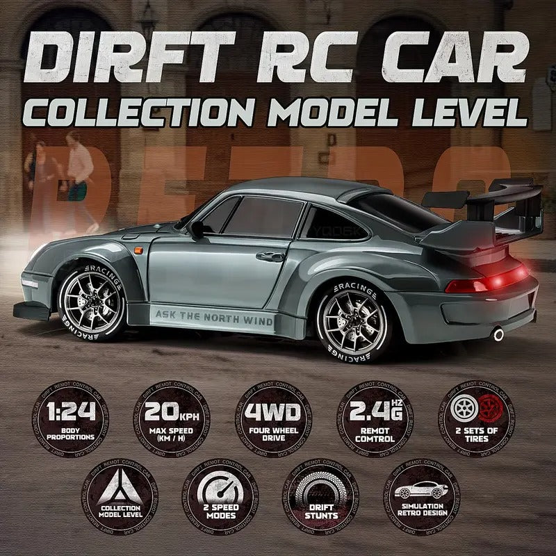 Porche 911 High-Speed 4WD Drift RC Car