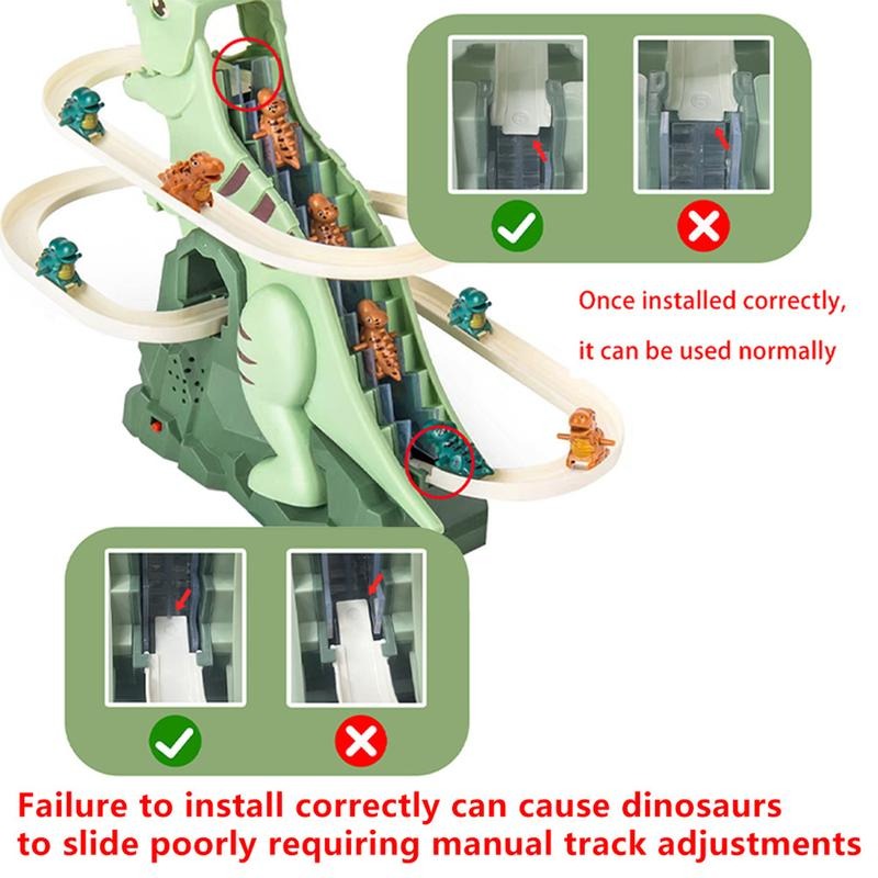 Electric dinosaur stair climbing toy