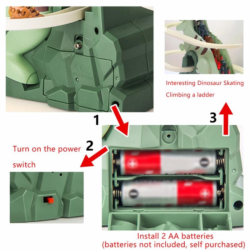 Electric dinosaur stair climbing toy