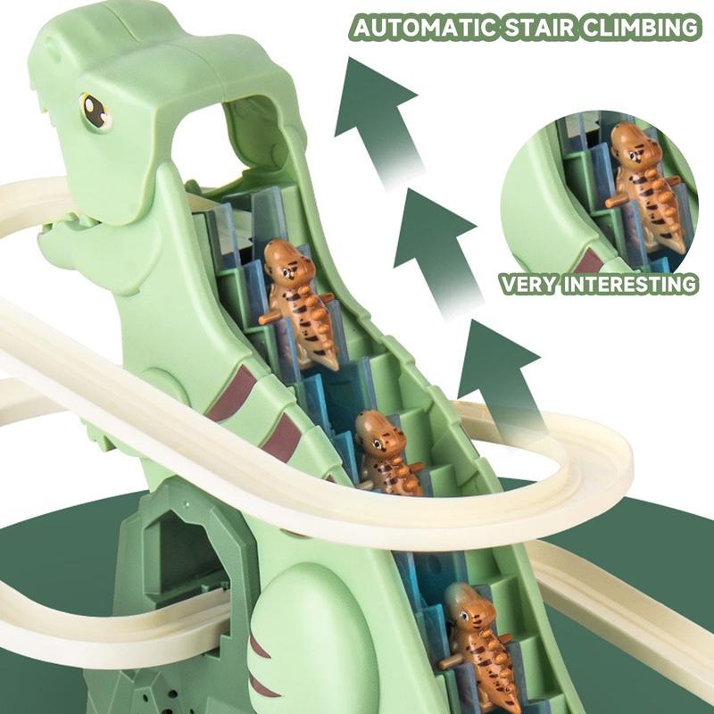 Electric dinosaur stair climbing toy